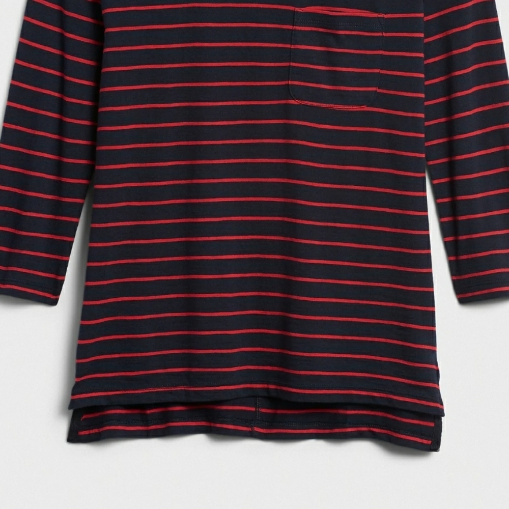 Banana Republic Stripe Malibu Step-Hem Top - Picture 4 of 8